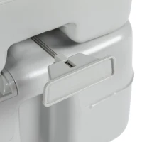Outsunny Porta Potty, 5.3 Gallon Portable Toilet with Level Indicator and Anti-Leak Pump for Camping, Boating, Hiking, Travel, RV(m-9)