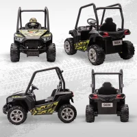 Qaba 12V Kids Electric Car with Parent Remote Control, Spring Suspension, Soft Start, Music, LED Light, Safety Belt, Green(m-9)