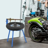 DURHAND Motorcycle Tire Changing Stand Durable Steel Machine with Adjustable Bead Popper and Leverage Handle for 16" - 24" Multi Size(m-2)