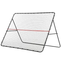 Soozier Soccer Rebounder Net, Adjustable and Foldable Multi-Sport Training Bounce Back Net, Target Goal(m-11)