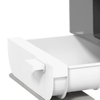 PawHut Cat Litter Box with Lid, Removable Tray, Scoop, Filter, Light Grey(m-9)