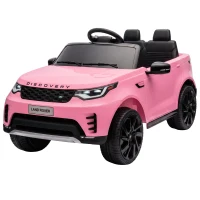 Qaba 12V Electric Car for Kids, Licensed Land Rover Ride on Car with Parent Remote, Soft Start, 4 Wheel Suspension, Pink(m-1)