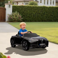 Aosom 12V Electric Car for Kids with 2.4G Remote Control, Suspension, Black(m-2)