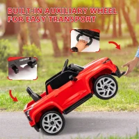 Qaba 12V Chevrolet Silverado EV RST Licensed Kids Electric Car with Parent Remote Control, Spring Suspension, Red(m-7)