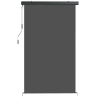 Outsunny Cordless Roller Shade, Outdoor Blinds Cordless Roll Up Shade, UV Protection Waterproof, 98" L x 63" W, Dark Grey(m-9)