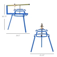 DURHAND Motorcycle Tire Changing Stand Durable Steel Machine with Adjustable Bead Popper and Leverage Handle for 16" - 24" Multi Size(m-3)