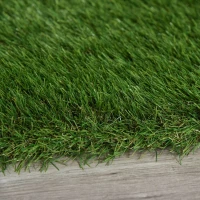 Outsunny 13' x 3.3' Synthetic Artificial Grass Turf Realistic Fake Thick Grass with UV Protection & Drain Holes, Outdoor Easy to Clean Lawn Pet Turf with High Density, 1.6'' Height(m-7)