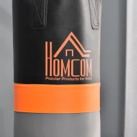 HOMCOM 2-in-1 Punching Bag with Stand for Adults, 65.7"-73.6" Height Adjustable Freestanding Heavy Bag Stand with Speedball(m-7)