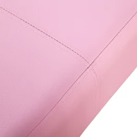 Qaba Kids Sofa Set with Footstool for Toddlers and Babies, Pink(m-9)