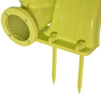 Outsunny Bounce Air blower for Inflatable House 450-Watt Electric Fan Blower Compact and Energy Efficient Pump Indoor Outdoor, Bouncy Castle and Pneumatic Swimming Pool, Yellow(m-8)