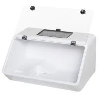 PawHut Small Turtle Tank with Basking Platform, Reptile Aquarium Cage with Feeding Trough, Box Turtle Habitat and Hermit Crab Habitat, Clear Sunlight Window, Indoor and Outdoor(m-8)
