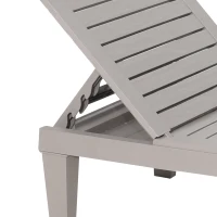 Outsunny Outdoor Patio Double Chaise Lounge Chair with 5-Level Adjustable Backrest, Zippered Cushions, & Modern Design(m-14)