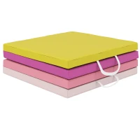 Soozier 8ft Folding Gymnastics Mat, Thick Exercise Mat with Carry Handles for Home Gym Yoga Aerobics Fitness Training(m-2)