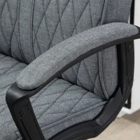 Vinsetto High-Back Home Office Chair, Computer Desk Chair with 360 Degree Swivel, Adjustable Height and Tilt Function, Dark Grey(m-9)