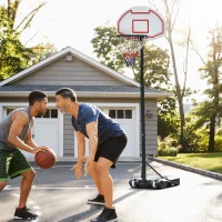 Soozier Portable Kids Basketball Hoop with Wheels(m-2)