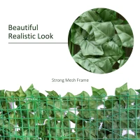 Outsunny Grass Wall Panels, 118" x 39" Artificial Grass Wall Decor, Greenery Backdrop Panels Wall, Dark Green(m-6)