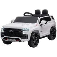 Aosom Electric Ride on Car 12V Kids Ride-on Toy, White(m-11)