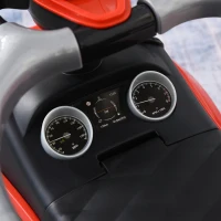 Aosom 2 In 1 Push Cars for Toddlers Kid Ride on Push Car Stroller Sliding Car with Horn Music Light Function Secure Bar Ride on Toy for Boy Girl 1-3 Years Old Red(m-9)