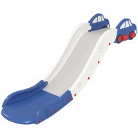 Qaba Extra Length Toddler Slide for Bed, Sofa, Easy to Assemble, Blue(m-11)