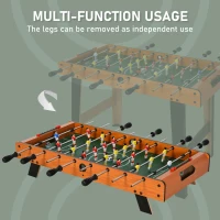 Soozier 33" Foosball Table, Mini Soccer Game, for Game Room, Basement, Rec Room, 8 Rods, 2 Balls for 4 Players(m-7)