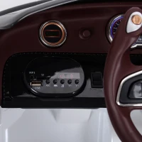 Aosom Electric Toy Car 12V Licensed Bentley EXP12 Electric Vehicles w/ Parent Remote Control, White(m-9)