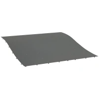 Pergola Canopy Replacement, Pergola Shade Cover for 10' x 10' Pergola (Outsunny 84C-038 Series), Dark Gray(m-11)