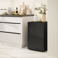 HOMCOM 2.5 Cu.Ft Mini Fridge, Single Door Compact Refrigerator with Freezer, Adjustable Thermostat, Reversible Door, Black(m-10)