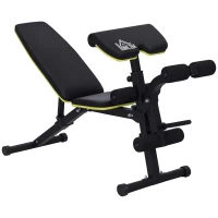 Soozier Adjustable Sit-Up Dumbbell Bench Multi-Functional Purpose Hyper Extension Bench With Adjustable Seat and Back Angle(m-1)