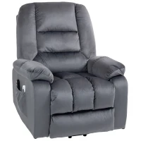 HOMCOM Vibration Massage Lift Recliner Chair with Heat, Gray(m-1)