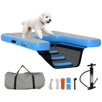 PawHut Floating Boat Ramp for Swimming Pets Up to 200 lbs, for Pool, Lake, Boat, Dock(m-9)