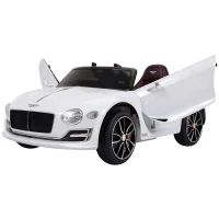 Aosom Electric Toy Car 12V Licensed Bentley EXP12 Electric Vehicles w/ Parent Remote Control, White(m-1)