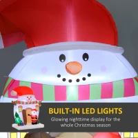 Outsunny 7.5FT Christmas Inflatable Decoration, Xmas Blow Up Decoration with LED Lights for Indoor, Outdoor, Yard, Party(m-4)