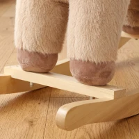 Qaba Baby Rocking Horse for Boys and Girls, Kids Rocking Horse with Realistic Sounds and Anti-Tip limiters(m-9)