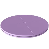 Soozier Pole Dance Mat, 2"T x 5'W Folding Pole Crash Mat for Home, Lightweight and Foldable, Light Purple(m-10)