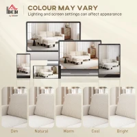 HOMCOM Sectional Sofa, L Shaped Couch, with Reversible Chaise or Ottoman, Cream White(m-8)