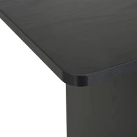 HOMCOM Computer Desk Cart, Mobile Small Office Workstation with Slide-Out Keyboard Tray, Adjustable Shelf, & CPU Stand, Black(m-9)