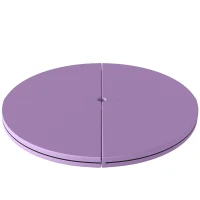 Soozier Pole Dance Mat, 2"T x 5'W Folding Pole Crash Mat for Home, Lightweight and Foldable, Light Purple(m-1)