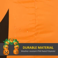 HOMCOM Giant 10FT Halloween Inflatables Pumpkin Archway, Outdoor Blow Up Yard Decoration with Build-in LED(m-5)