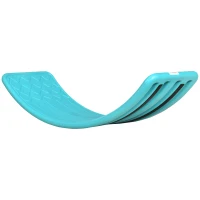 Qaba 32.3" Balance Board, Wobble Board for Kids & Toddlers, Montessori Waldorf Toy for Ages 3-6 Years Old, Blue(m-1)