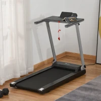 Soozier Foldable Electric Motorized Treadmill Running Machine with 12 Pre-Set Programs 7.5 MPH Max Speed LCD Display for Home Use - Black(m-2)