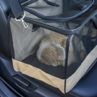 PawHut D00-064 Folding Pet Car Seat Dog Cat Carrier(m-8)