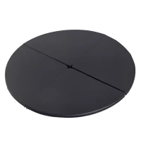 Soozier Pole Dance Mat, 2"T x 5'W Folding Pole Crash Mat for Home, Lightweight and Foldable, Black(m-1)