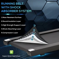 Soozier Foldable Electric Motorized Treadmill Running Machine with 12 Pre-Set Programs 7.5 MPH Max Speed LCD Display for Home Use - Black(m-5)