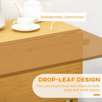 HOMCOM Breakfast Cart Table and Chair Set Kitchen Island with Seating(m-4)