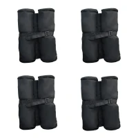 Outsunny 33lbs Canopy Weights Bags for Stability, Sandbag Anchor for Gazebo, Pop Up Tent Canopy, Canopies, Set of 4 - Black(m-11)