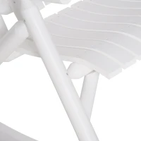 Outsunny Outdoor Wooden Rocking Chair, Double-Person Rustic Adirondack Rocker with Slatted Seat, High Backrest, Armrests for Patio, Garden and Porch, White(m-9)