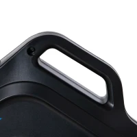 Soozier Under Desk Bike Pedal Exerciser Magnetic Mini Exercise Bike 5 Levels Adjustable Resistance Rehabilitation with LCD Display for Home/Office, Blue/Black(m-9)
