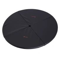 Soozier Pole Dance Mat, 2"T x 5'W Folding Pole Crash Mat for Home, Lightweight and Foldable, Black(m-11)