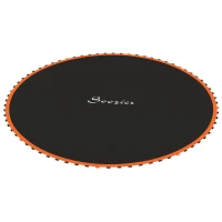 Soozier Trampoline Mat Replacement with Spring Pull Tool and 72 V-Hooks, Fits 12ft Trampoline, Using 5.5" Springs, Orange(m-2)