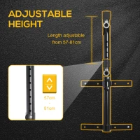 Soozier 220lbs Wall Mounted Punching Bag Hanger, Adjustable Height Punching Bag Holder for Boxing and MMA Training(m-5)